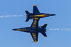 Blue Angels opposing knife edge crossing