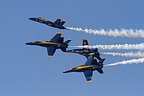 Blue Angels diamond formation break