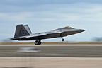 F-22A Raptor landing