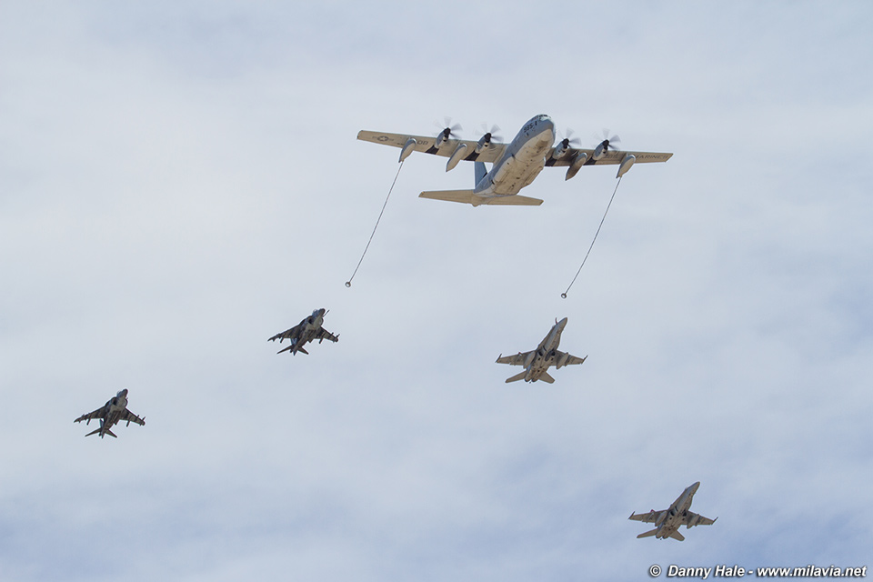 MCAS Miramar Air Show 2014 - KC-130J & F/A-18C & AV-8B+