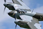 Mosquito FB.26 KA114 in-flight close-up