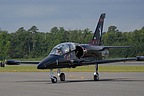 L-39 with VX-9 Det Pt Mugu F-14-like tail, VX-9 inherited the insignia from VX-4 "The Evaluators"