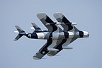 Black Diamond Jet Team MiG-17 pair flying by