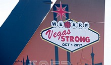 Oct 1, 2017, Vegas shooting 'We Are Vegas Strong' F-15A Eagle 76-0057