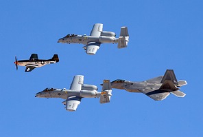 USAF Heritage Flight formation