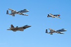 USAF Heritage Flight formation
