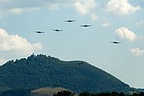 Ju 52 formation over Teck castle