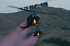 RNZAF UH-1 Iroquois Twilight Show