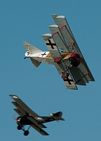 Fokker 'Dreidecker' chased by Bristol F.2B