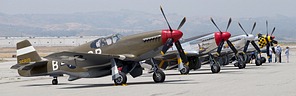 P-51 Mustang line-up