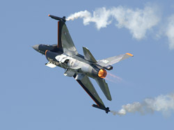 RNLAF F-16 Solo Display seen last year at Leeuwarden Open Days. Photo by Niels Hillebrand.