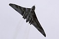 The unmistakable shape of Avro Vulcan B.2 ,XH588, operated by Vulcan to the Skies during its practice display on Friday.