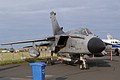 HARM equipped Panavia Tornado ECR, 46+44, of JbG32 German Air Force in the static display.