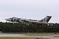 Vulcan to the Skies operated Avro Vulcan B.2, XH588, comes in to land after its journey north and practice display.