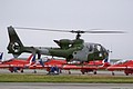 Leuchars based Gazelle AH.1, XZ345, from 3 Flight Army Air Corps takes off to photograph the crowds for planning future shows.