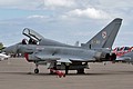 Eurofighter Typhoon T.1 ZJ805/BD from 29 (R) Squadron attended as display spare wearing the S-RO code from a Battle of Britain Blenheim.