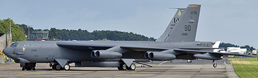 B-52H  BD/60-0045 'Cherokee Strip II' from the 93rd. Bomb Squadron at Barksdale AFB seen on Friday afternoon before the barrier team struck.