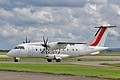 Scot Airways also operate scheduled flights from Dundee using Dornier 328 some, like G-BWIR seen arriving for the static display, in CityJet livery.