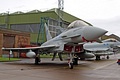 EE/ZK308 and EG/ZK309 were two of the six Eurofighter Typhoon FGR.4 from Leuchars based 6 Squadron on static display