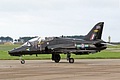 With the other display scheme Hawk in the static line-up 208 Squadron Hawk T.1A in standard colours served as the Solo Display spare