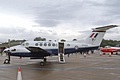 King Air ZK456/P from 45(Reserve) Squadron was one of two on static display and listed on the show website as the King Air Display Team
