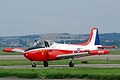 Jet Provost T.3A G-BEVZ/XM479 arriving for static display is owned by the Newcastle Jet Provost Company, a consortium of private pilots