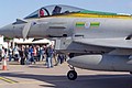 Nose area of 3 Squadron's specially marked Typhoon FGR.4, ZJ936/QO-C, carries a list of battle honours