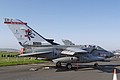 Specially marked 41(R) Squadron Tornado GR.4 ZA614/EB-Z, Gp. Capt. Finlay had been a pre-war Olympian and a wartime commander