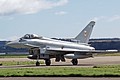 After meeting a pair of incoming Italian Air Force Eurofighter EF2000 1 Squadron FGR.4 ZK326/FB returns to Leuchars on Friday