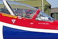 Flight Lieutenant Phil Bird the 2012 Hawk Solo Display pilot from 208 (Reserve) Squadron of 4 Flying Training School at RAF Valley