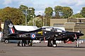 2012 Solo Display Team support was provided by Shorts Tucano T.1 ZF374/374 in standard trainer colours with added Jubilee markings