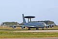 Returning after a very tightly flown display 8 Squadron's Boeing Sentry AEW.1 ZH102/02 was the last show aircraft to land