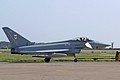1 Squadron Eurofighter Typhoon FGR.4 FA/ZX316 is towed away following its part in Saturday's formal parade
