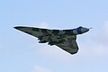 Avro Vulcan B.2 XH558/G-VULC never fails to impress as seen here with airbrakes out to keep noise and power up but speed down