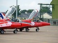 Both Gnats on the ramp waiting to taxy for their display slot