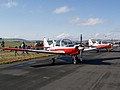 Once a common sight at Leuchars Scottish Aviation Bulldog T.1 XX667/16 (G-BZFN) and XX546/03 (G-WINI) were on static display