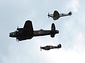 Battle of Britain Memorial Flight team flypast to open their display sequence