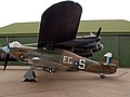 Hurricane IIc PZ865 marked as HW840/EG-S from 34 Squadron in South East Asia Command colours settled in for the night
