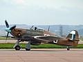 Hurricane IIC PZ865 showing off its 34 Squadron SEAC markings as it taxies in