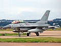 As with the accompanying F-16AM pool-operated Royal Danish Air Force F-16BM ET-022 lacks squadron markings