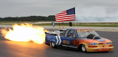 Neal Darnell in his ANG Jet truck