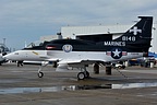 Quonset Air Museum's A-4M 158148, as the first production A-4M Skyhawk II it was first delivered in 1970 to the Naval Air Test Center (NATC) at NAS Patuxent River, MD, starting its career as Test & Evaluation aircraft.