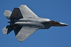 Beautiful shot of the F-22 Raptor's topside showing the position of its in-flight refueling receptable, APU exhaust and layout of panels and control surfaces