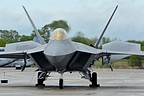 F-22A tail planes move testing the pitch control input