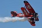 The jet-powered Waco bi-plane making its debut