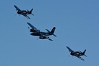 The Horsemen flight team new formation of classic Navy fighters