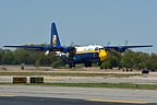 Fat Albert taking off from Quonset State Airport