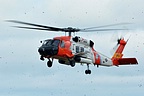 U.S. Coast Guard M-60J Jay Hawk coming in to land