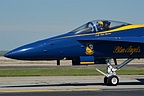 Blue Angels Lcdr Nate Barton as he taxies by