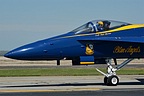 Blue Angels Lcdr Nate Barton as he taxies by